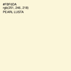 #FBF6DA - Pearl Lusta Color Image